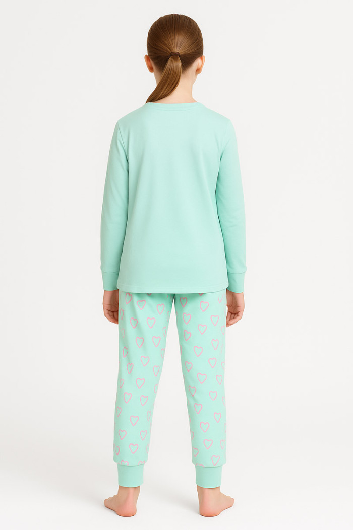 Pretty Baby girls' long-sleeved pyjamas with long trousers, model 64811