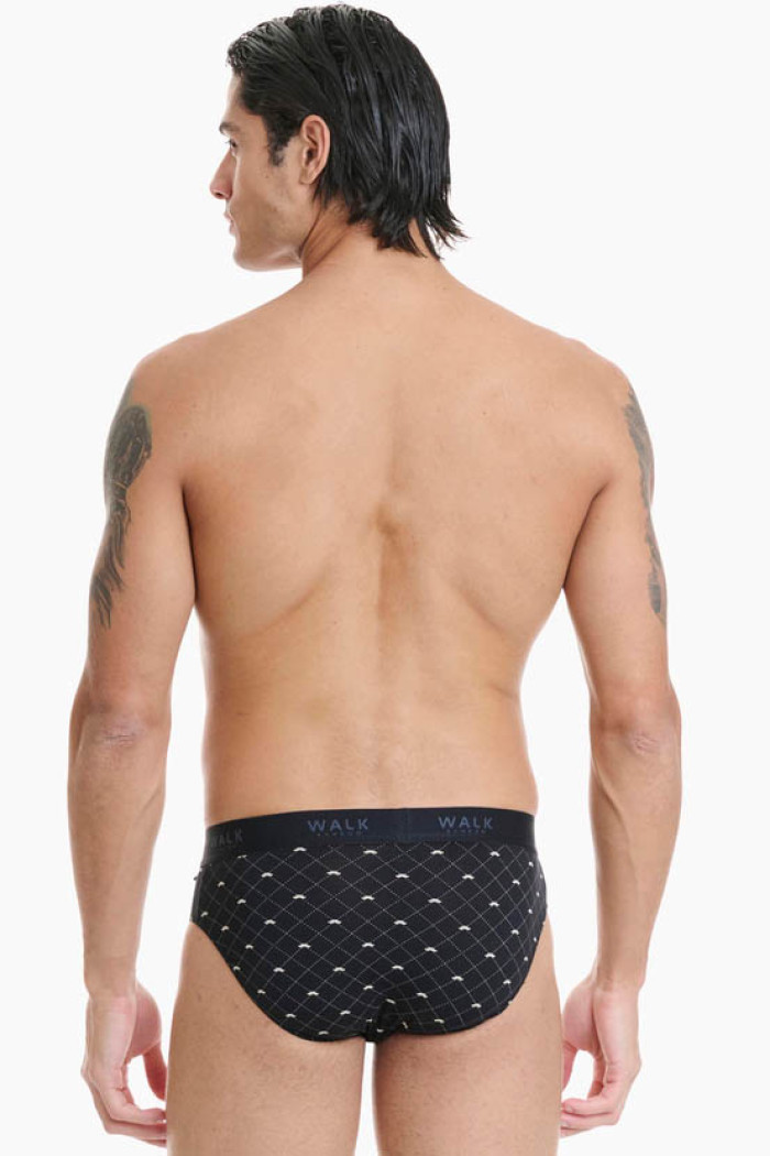 WALK men's black bamboo briefs