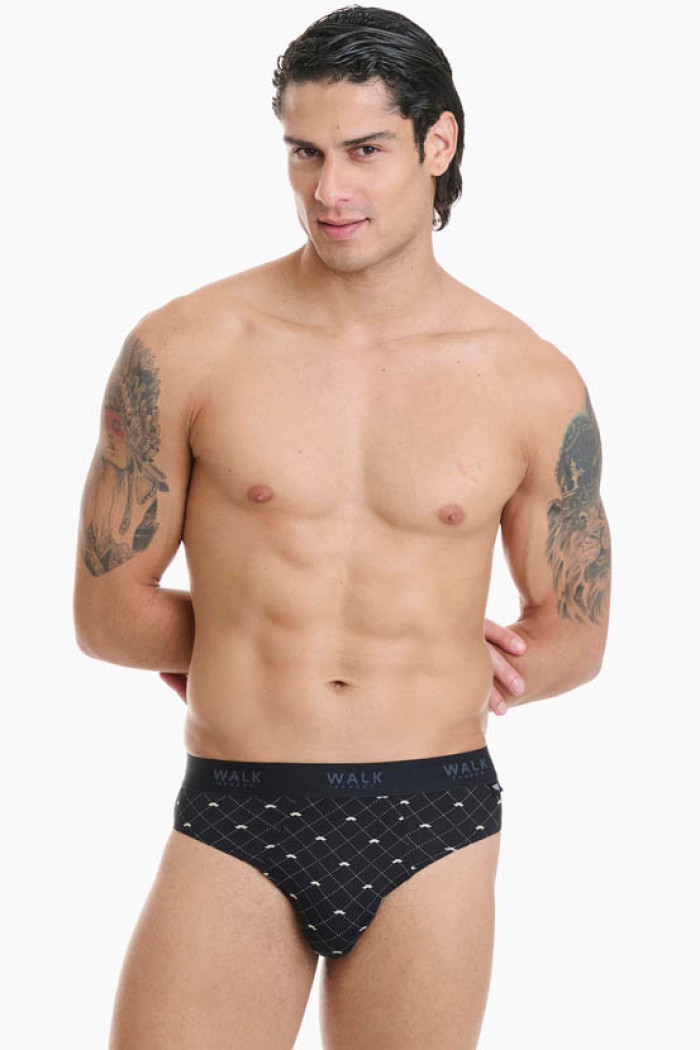 WALK men's black bamboo briefs