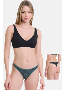 WALK printed bamboo tanga underwear 2 pack