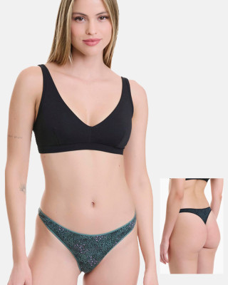 WALK Printed Bamboo Tanga 2 Pack W2013-70_MULTI