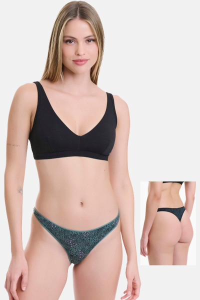 WALK Printed Bamboo Tanga 2 Pack W2013-70_MULTI