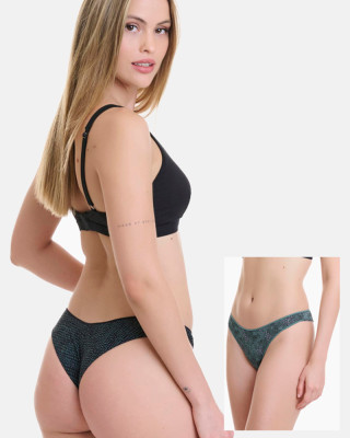 WALK Bamboo Brazilian Rio Briefs 2-Pack W2018-40_MULTI