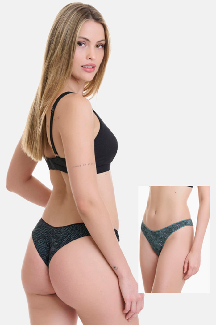 WALK Bamboo Brazilian Rio Briefs 2-Pack W2018-40_MULTI