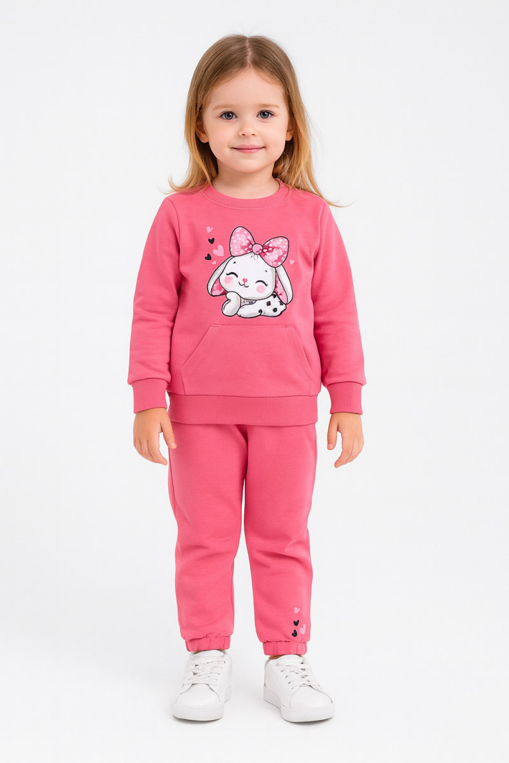 TRAX girls' winter sweatshirt set with long-sleeved top and trousers