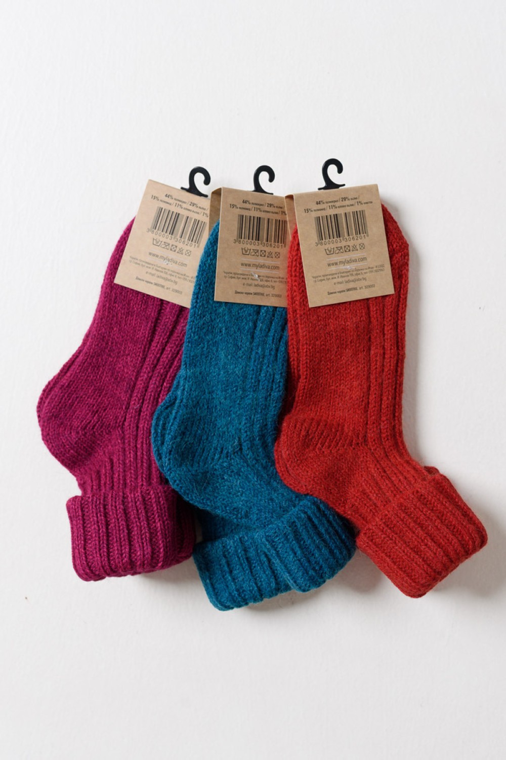 LA DIVA Soft and Warm Damen-Halbsocken 3er-Pack Combo 1 329003-3-1