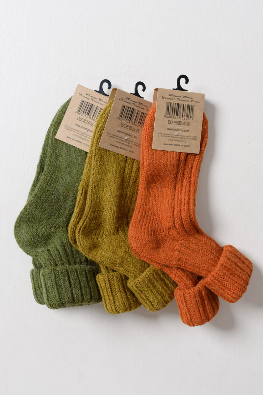 LA DIVA Soft and Warm Damen-Halbsocken 3er-Pack Combo 2 329003-3-2