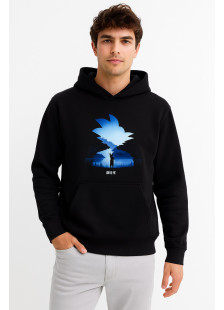 Cotton4all men’s black hooded sweatshirt 26-330