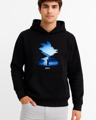 Cotton4all Men’s Hooded Sweatshirt Black 26-330