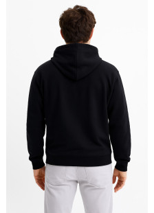 Cotton4all men’s black hooded sweatshirt 26-330