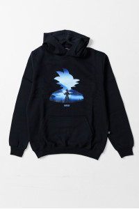 Cotton4all men’s black hooded sweatshirt 26-330