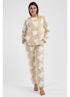 Women's VIENETTA fluffy printed winter pyjamas