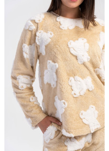 Women's VIENETTA fluffy printed winter pyjamas