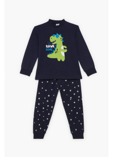 Boys' PRETTY BABY navy blue printed pyjamas