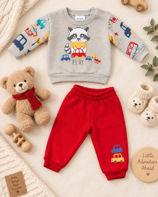 Baby Boys' TRAX Winter Tracksuit Set Grey 48561