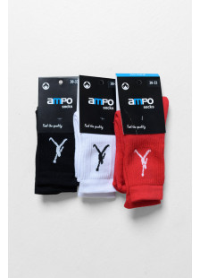 AMPO kids' basketball sports socks 3-pack AM-327