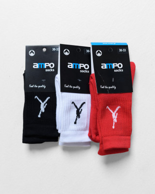 AMPO Kids' Basketball Sports Socks 3-Pack AM-327