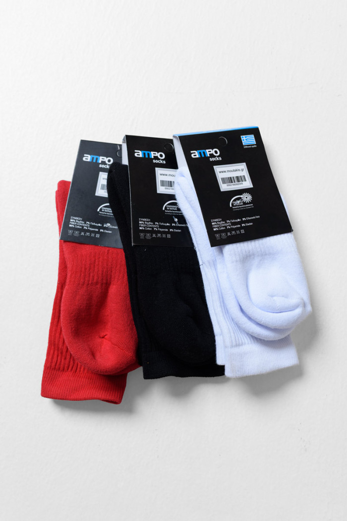 AMPO kids' basketball sports socks 3-pack AM-327