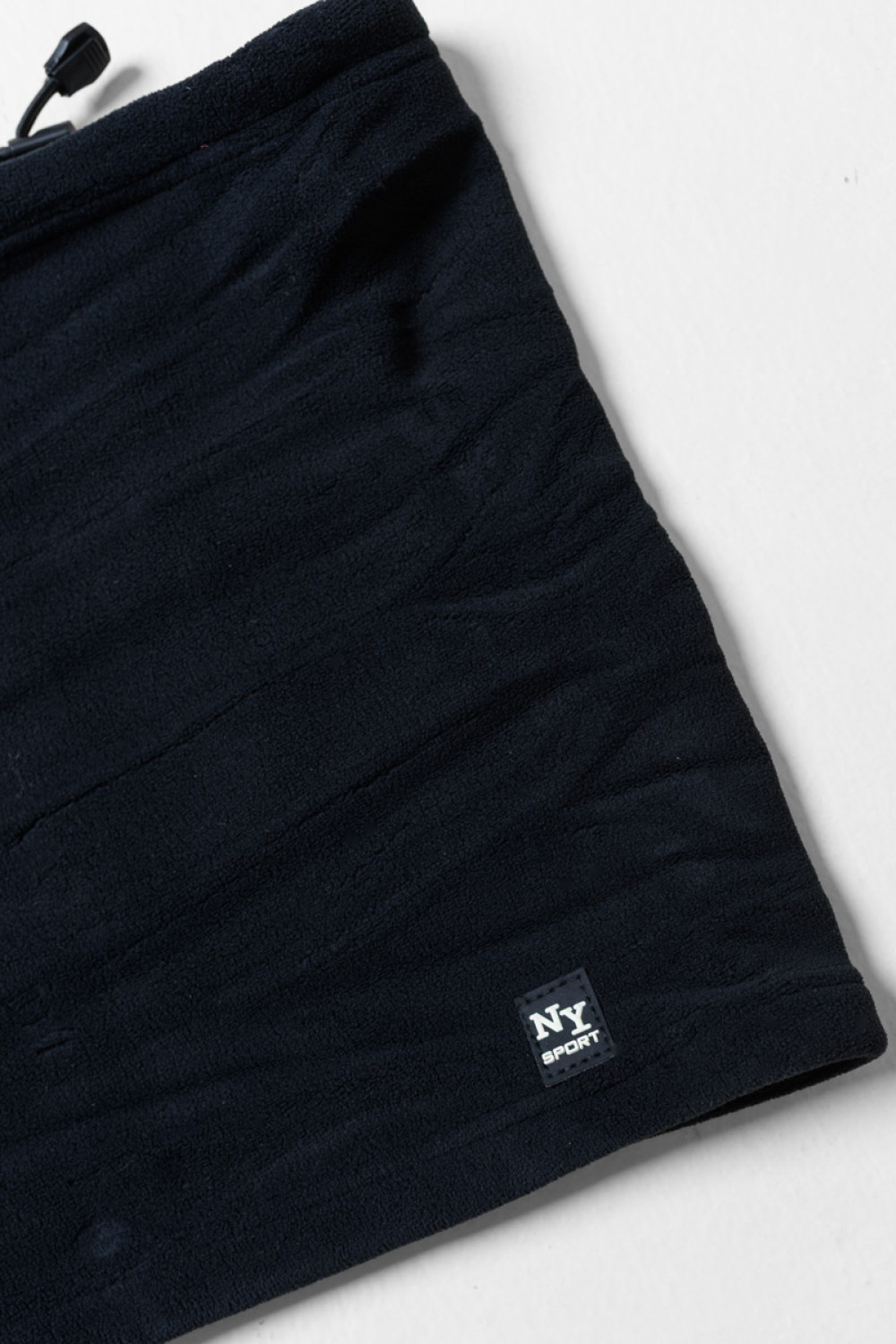 SUPER Q&Y black fleece-lined neck warmer