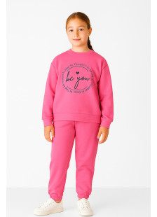 TRAX girls' fuchsia winter tracksuit set