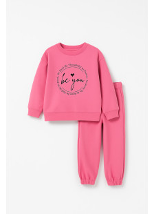 TRAX girls' fuchsia winter tracksuit set