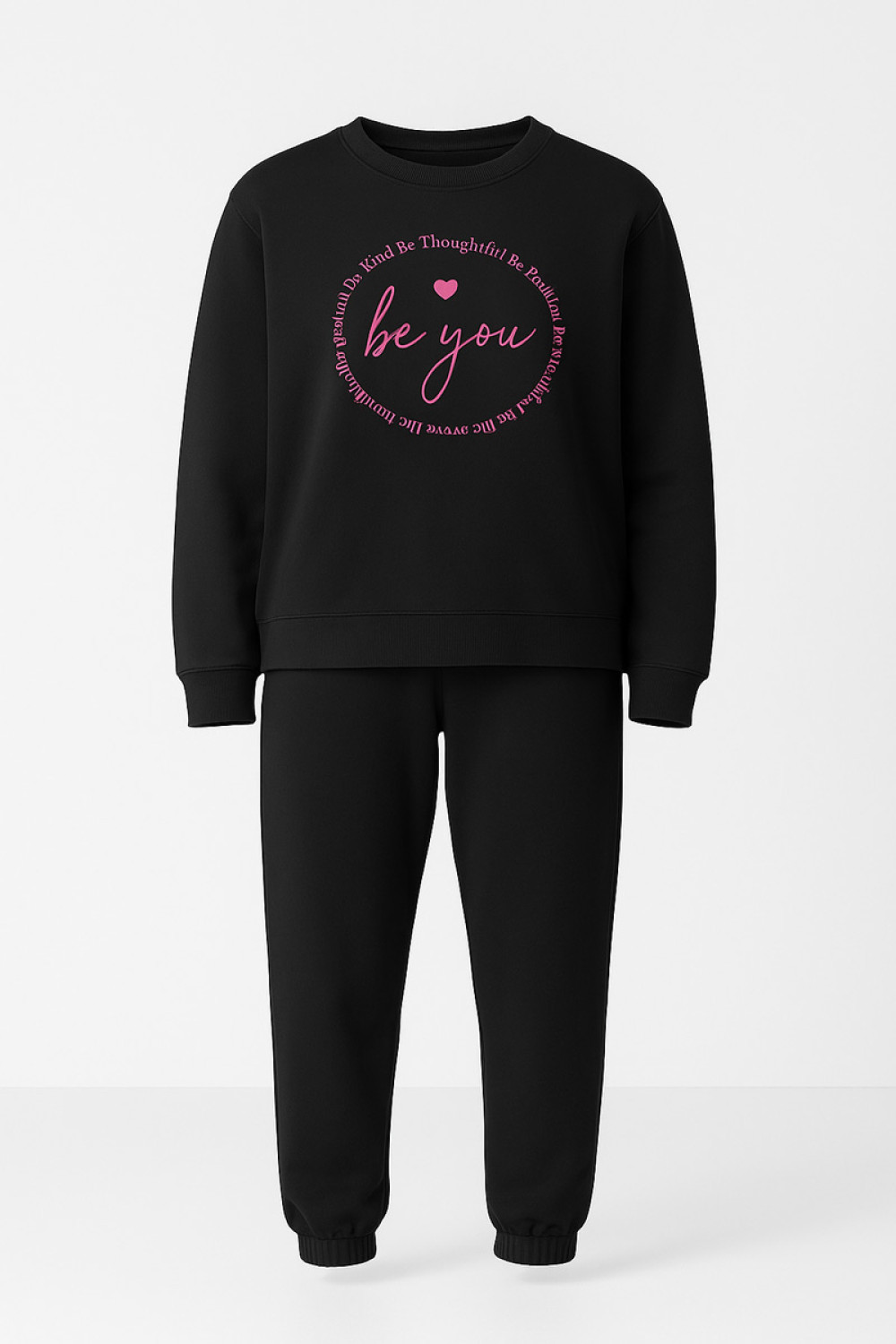 TRAX girls' black winter tracksuit set