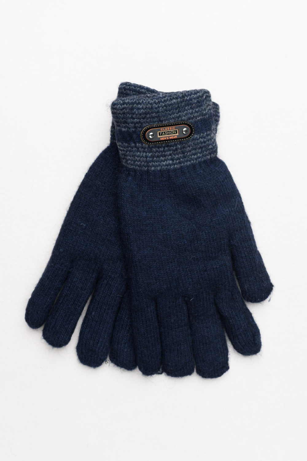 Grob gestrickte Herren-Handschuhe von SUPER Q&Y mit Pelzfutter