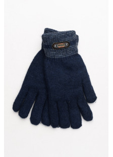 Grob gestrickte Herren-Handschuhe von SUPER Q&Y mit Pelzfutter