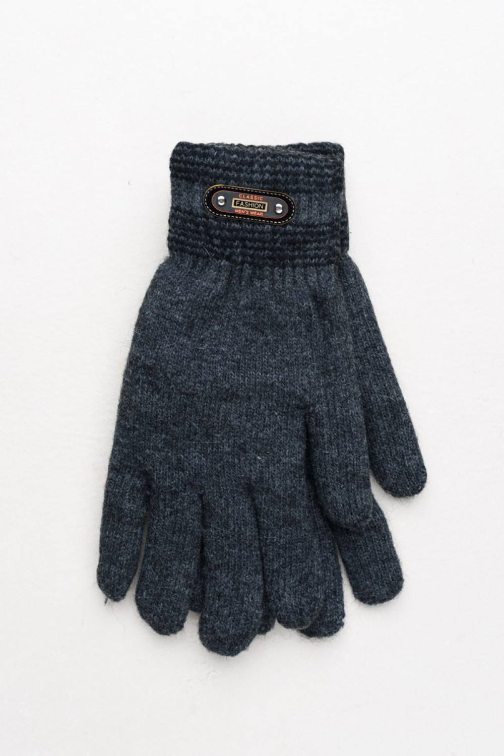 Grob gestrickte Herren-Handschuhe von SUPER Q&Y mit Pelzfutter