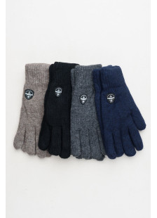 Grob gestrickte Herren-Handschuhe von SUPER Q&Y mit Pelzfutter