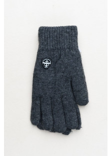 Grob gestrickte Herren-Handschuhe von SUPER Q&Y mit Pelzfutter