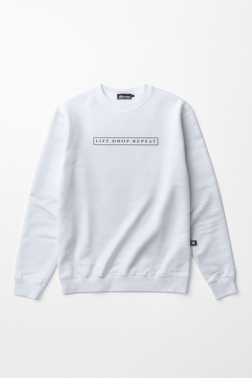 White Cotton4all men's sweatshirt with subtle print