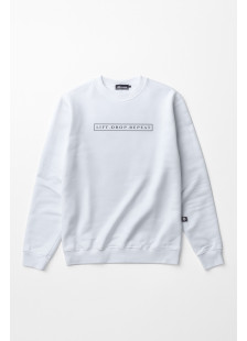 White Cotton4all men's sweatshirt with subtle print