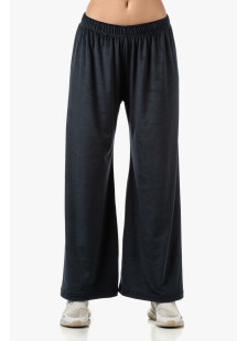 Black BODY MOVE women's velour tracksuit set