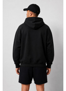 Black Cotton4all men's hooded sweatshirt with print