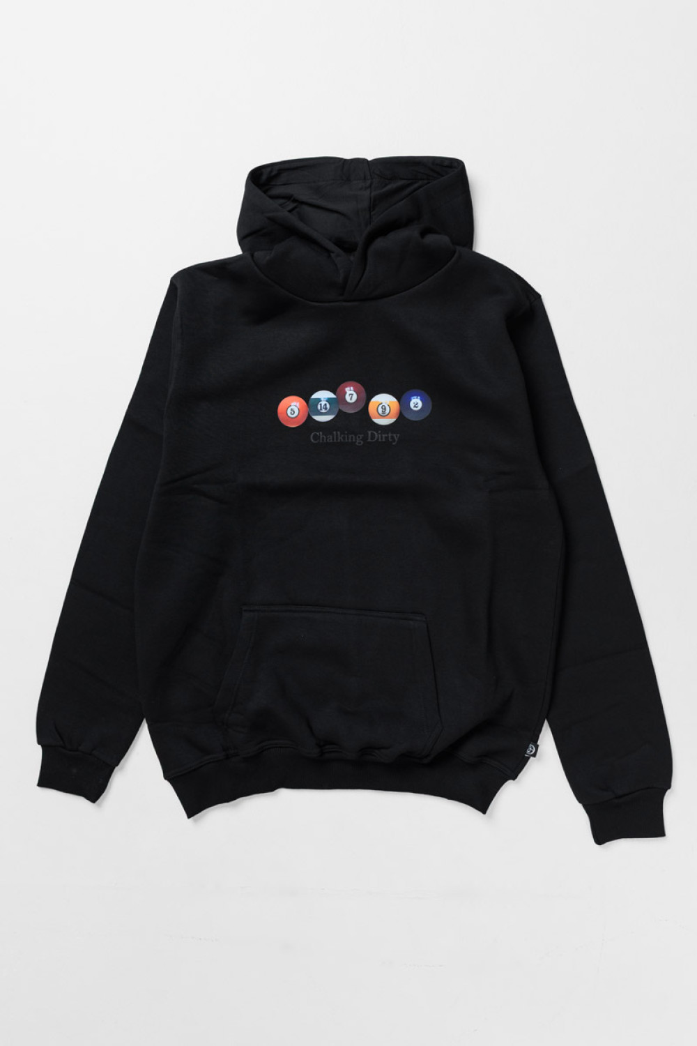 Black Cotton4all men's hooded sweatshirt with print
