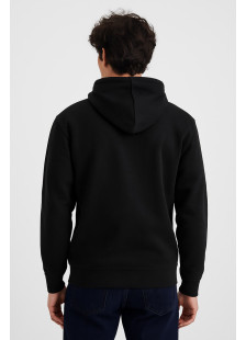 Black Cotton4all men's hooded sweatshirt