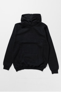 Black Cotton4all men's hooded sweatshirt