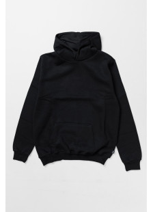 Black Cotton4all men's hooded sweatshirt