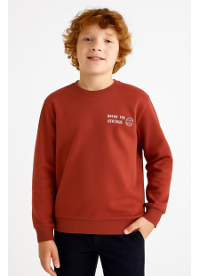 Orange TRAX teen crew-neck sweatshirt