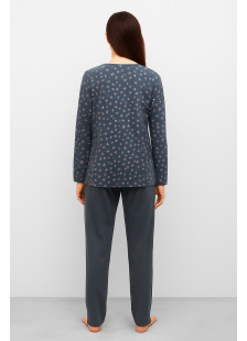CHERRY Damen-Winter-Schlafanzug mit Muster