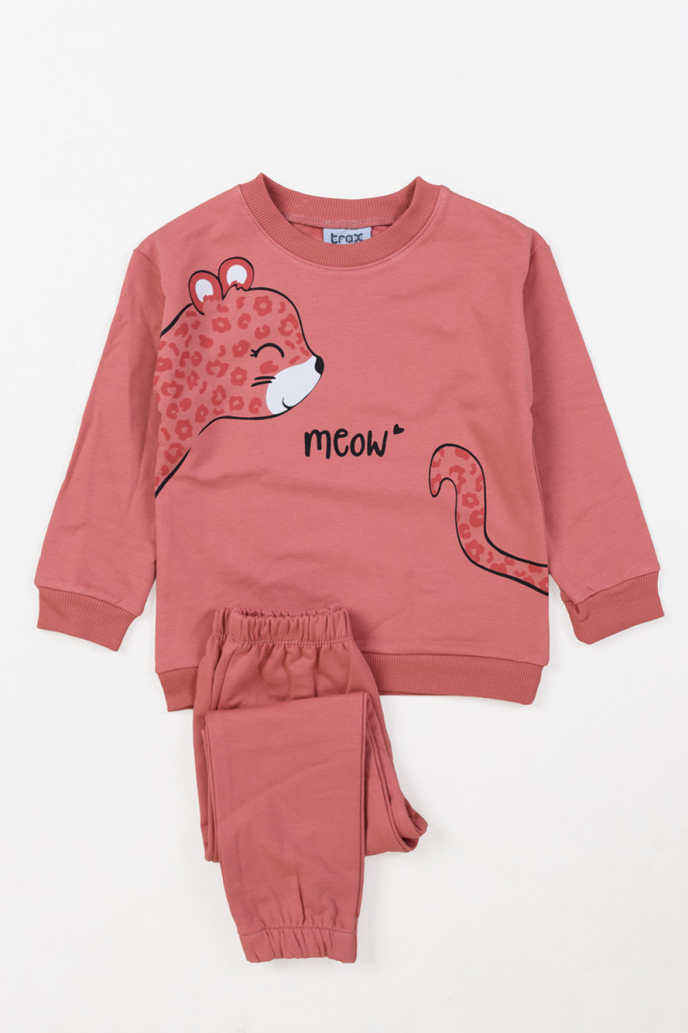 TRAX girls' salmon pink winter tracksuit set 48721-2-2