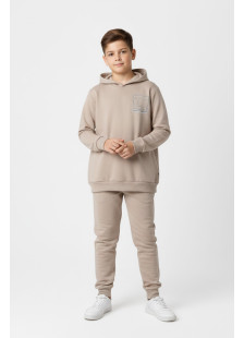 TRAX boys' beige winter tracksuit set 48815-2