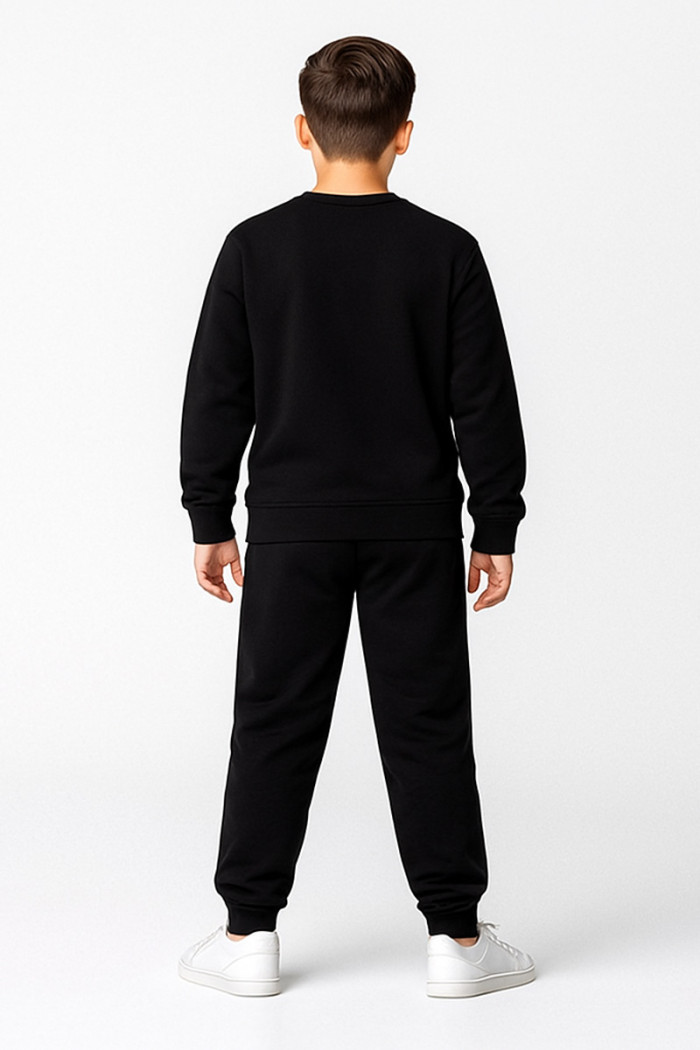 TRAX boys' black winter tracksuit set 48839-2