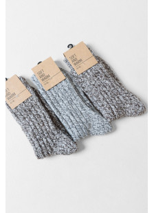 LA DIVA Soft and Warm Stricksocken 319509-3-3 3er-Pack Combo 3