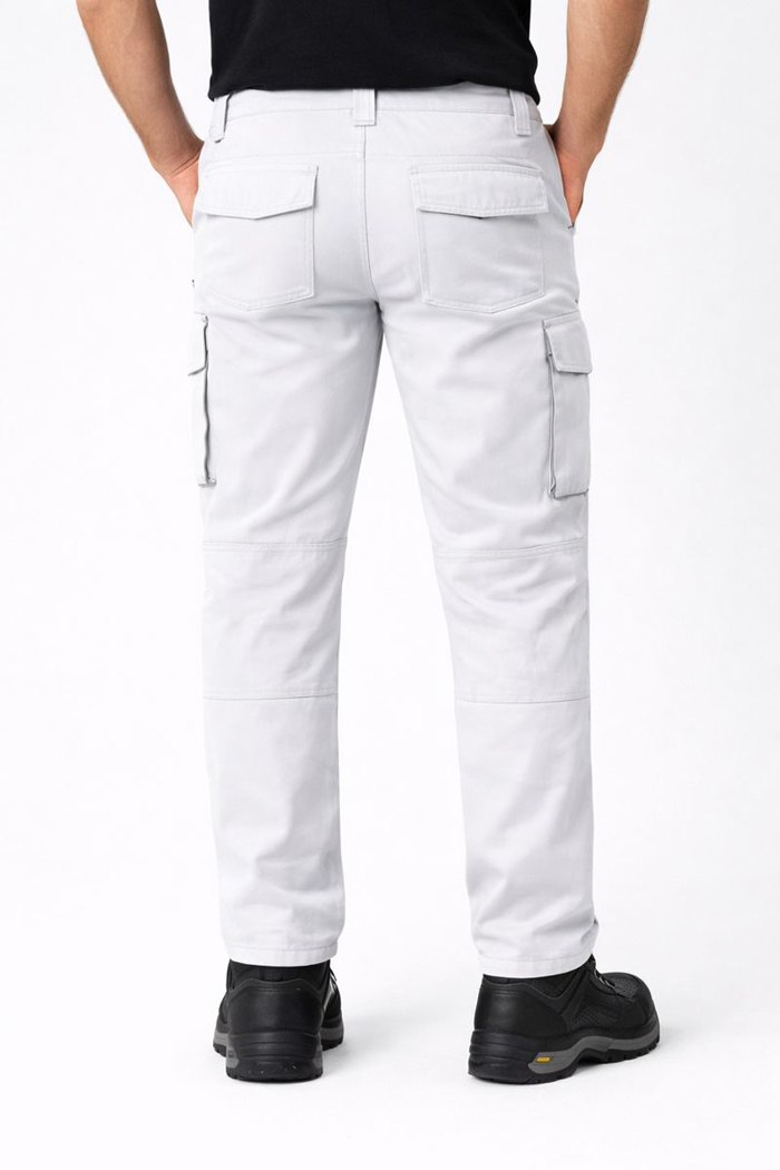 AXON white work trousers TOP 50-501-1-WH