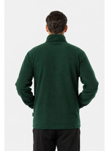 BODY MOVE men's dark green fleece jacket 575-DARKGREEN