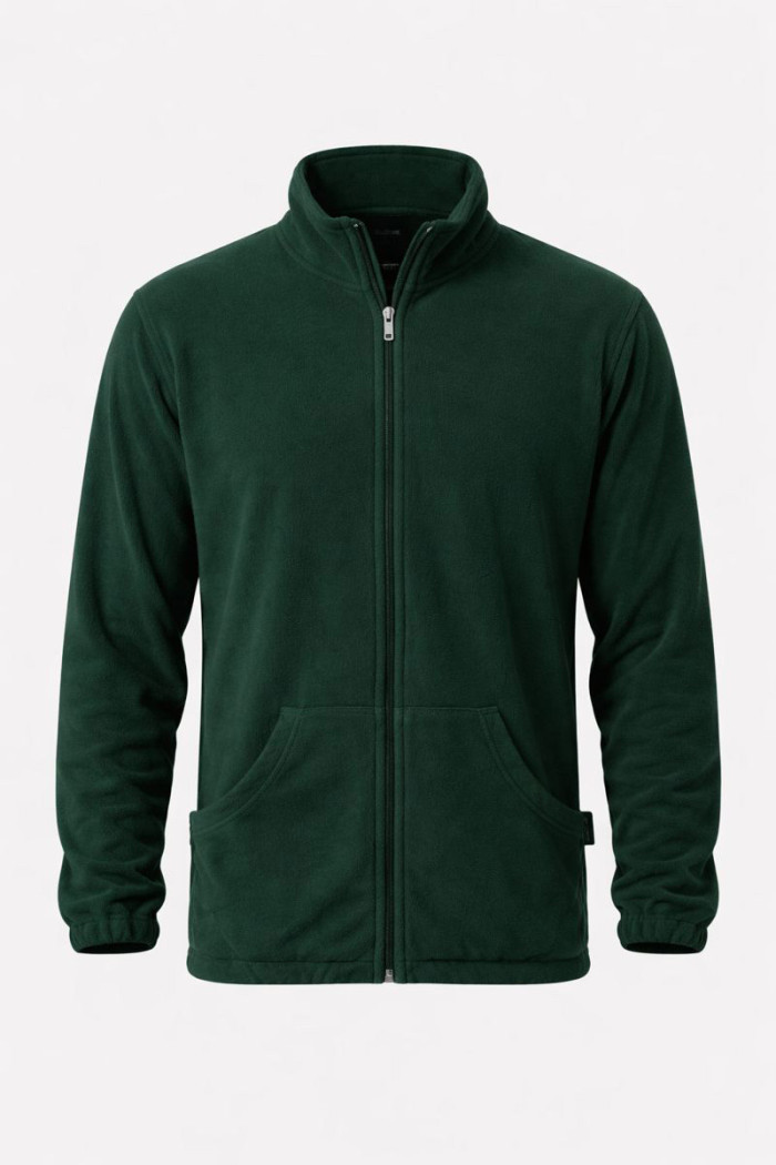 BODY MOVE men's dark green fleece jacket 575-DARKGREEN