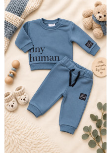 TRAX navy blue winter tracksuit set for baby boys