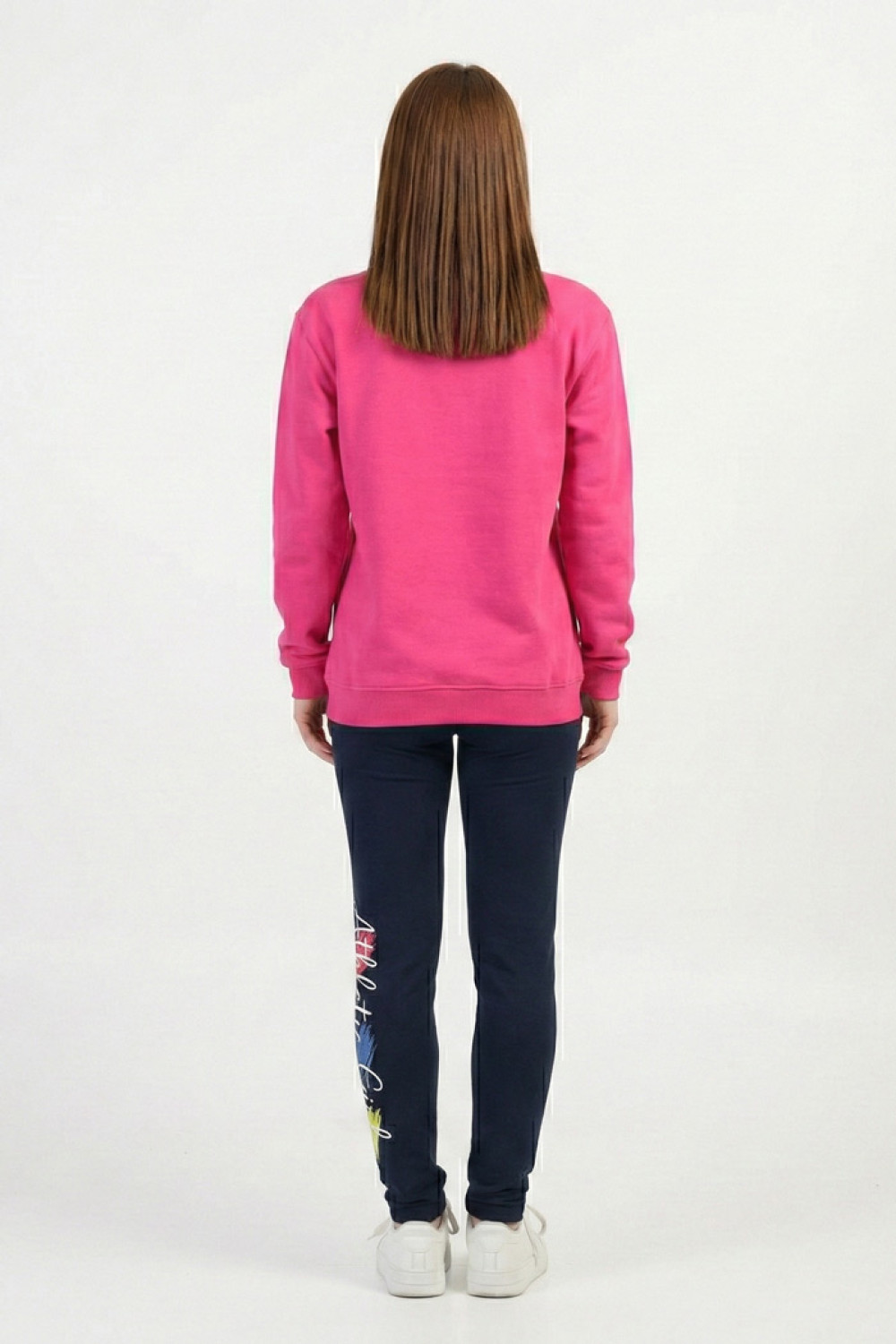 TRAX girls’ fuchsia winter tracksuit set with long-sleeved top and leggings